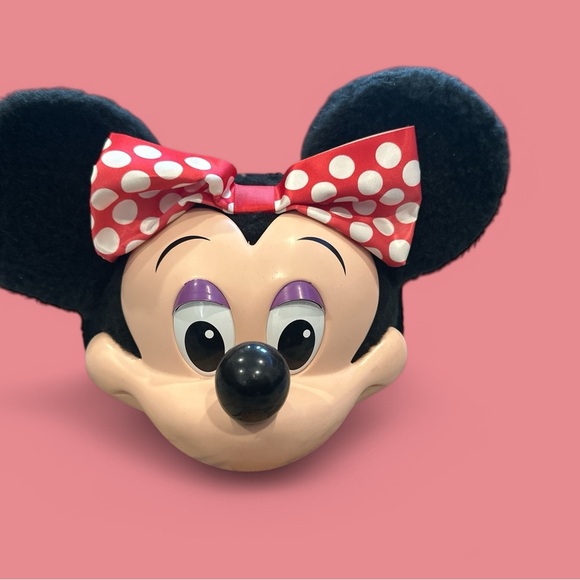 Disney Red and Black Minnie Mouse Hat 90’s Vintage - Picture 1 of 2